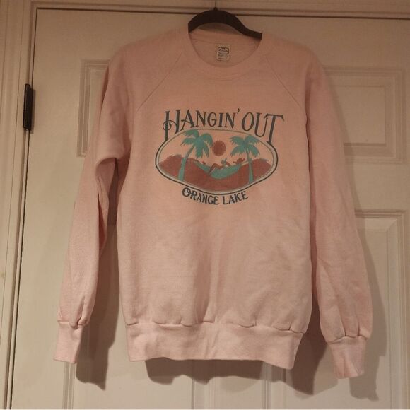 Vintage pink graphic crewneck sweatshirt - Picture 1 of 3